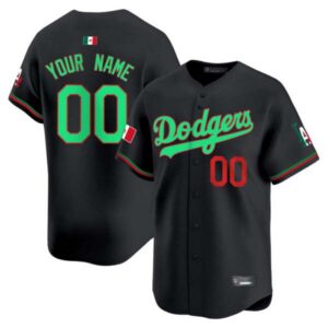 Los Angeles Dodgers Mexico Vapor Premier Limited Custom Jersey V2 – All Stitched