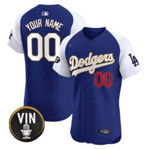 Dodgers Vin Scully Patch Gold Trim Vapor Premier Elite Custom Jersey – All Stitched