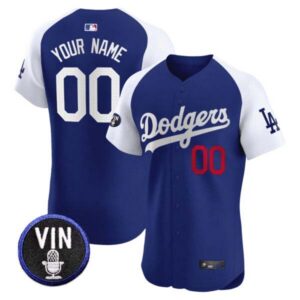 Dodgers Vin Scully Patch Vapor Premier Elite Custom Jersey – All Stitched