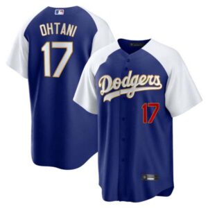 Shohei Ohtani Los Angeles Dodgers Gold Trim Cool Base Jersey – All Stitched