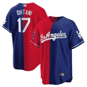 Shohei Ohtani Split Dodgers Angels Cool Base Jersey – All Stitched