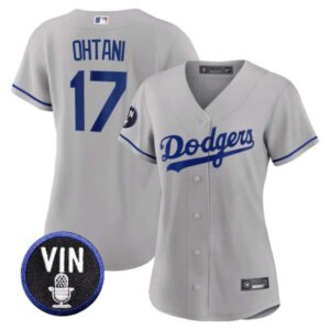 Women’s Shohei Ohtani Dodgers Vin Scully Patch Jersey – All Stitched