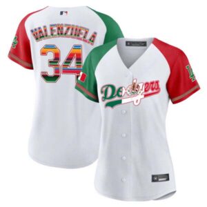Women’s Dodgers Mexico Baseball Limited Jersey V4 – All Stitched