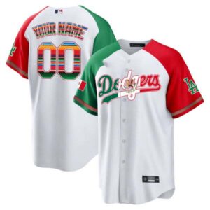 Dodgers Mexico Cool Base Limited Custom Jersey V4 – All Stitched