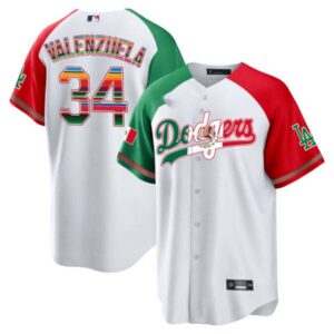 Men’s Dodgers Mexico Cool Base Limited Jersey V4 – All Stitched