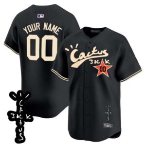 Houston Astros Cactus Jack Patch Vapor Premier Limited Custom Jersey V2 – Stitched