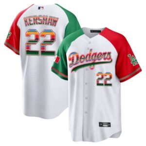 Clayton Kershaw Dodgers Mexico Cool Base Limited Jersey – All Stitched
