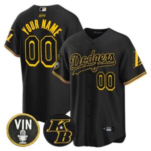 Dodgers Bryant & Vin Patch Cool Base Mamba Custom Jersey – All Stitched