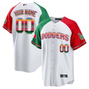 Dodgers Mexico Cool Base Limited Custom Jersey V3 – All Stitched