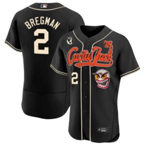 Men’s Houston Astros Cactus Jack Flex Base Jersey – Stitched