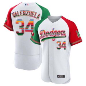 Men’s Dodgers Mexico Flex Base Limited Jersey – All Stitched