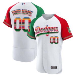 Dodgers Mexico Flex Base Limited Custom Jersey – All Stitched