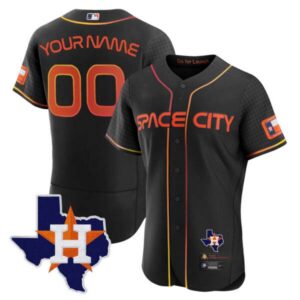 Astros 2024 Space City Flex Base Custom Jersey – Texas Patch – All Stitched