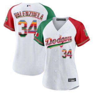 Women’s Dodgers Mexico Baseball Limited Jersey – All Stitched