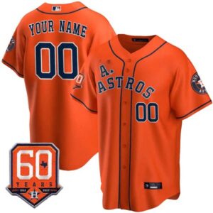 Houston Astros – “Los Astros” Hispanic Heritage 60th Anniversary Patch Custom Jersey – All Stitched
