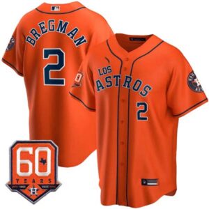 Men’s Houston Astros – “Los Astros” Hispanic Heritage 60th Anniversary Patch Jersey – All Stitched