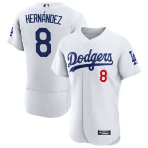 Kike Hernandez #8 Los Angeles Dodgers White Jersey – All Stitched