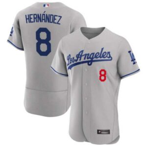Kike Hernandez Los Angeles Dodgers Gray Jersey – All Stitched