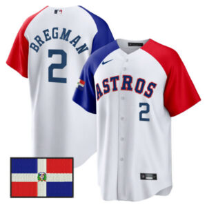 Houston Astros Dominican Republic Flag Jersey – All Stitched