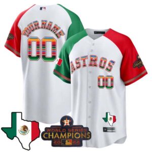 Astros Mexico Texas Map Cool Base Custom Jersey – All Stitched