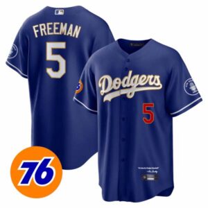Men’s Los Angeles Dodgers Vin Scully 76 Patch Gold Trim Player Jersey – All Stitched