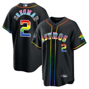 Men’s Houston Astros 2023 Cool Base Pride Jersey – Stitched
