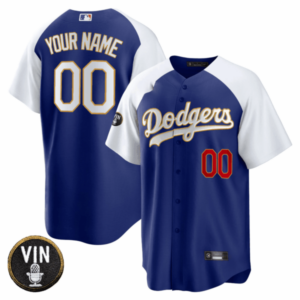 Dodgers Vin Scully Patch Cool Base Custom Jersey – All Stitched