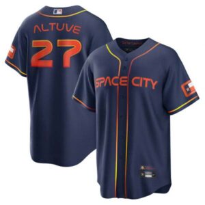 Jose Altuve Houston Astros Navy Jersey – All Stitched