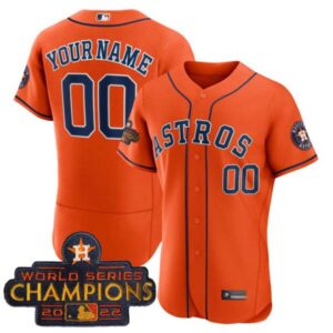Houston Astros Orange Custom Jersey – All Stitched