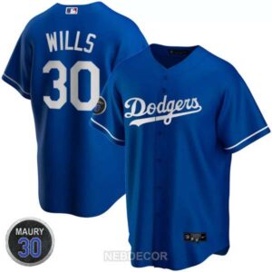Los Angeles Dodgers Maury Wills Patch Jersey Collection – All Stitched