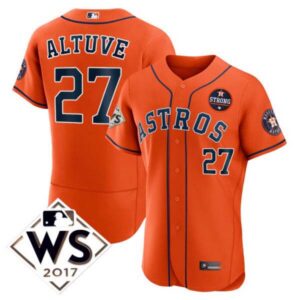 Jose Altuve Houston Astros 2017 World Series Jersey – All Stitched