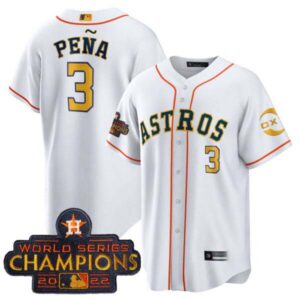 Jeremy Pena Houston Astros 2023 Gold Rush Oxy Jersey – All Stitched