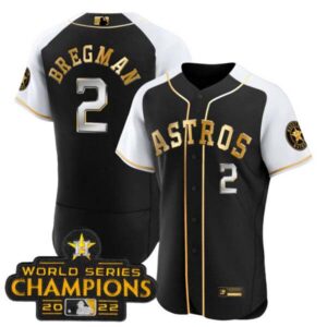 Men’s Astros 2023 Gold Alternate Flex Base V2 Jersey – All Stitched
