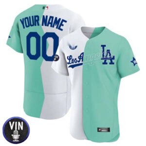 Los Angeles Dodgers Vin Scully Patch Custom Name & Number Flex Base Jersey Collection – All Stitched