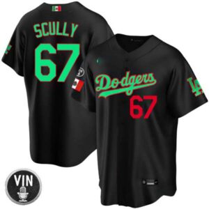 Los Angeles Dodgers Vin Scully Patch Mexico Jersey Collection – All Stitched
