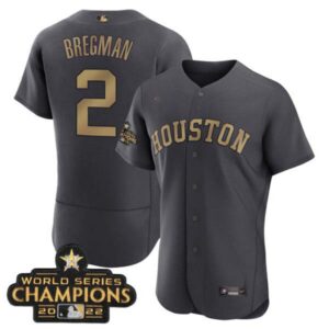 Houston Astros Charcoal 2023 Champions Jersey – All Stitched