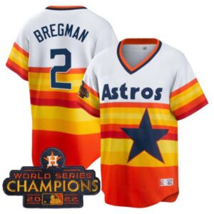 Youth’s Astros 2023 Gold Cool Base Collection Jersey – All Stitched