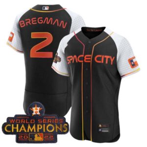 Men’s Astros 2023 Space City Champions Alternate Flex Jersey – All Stitched