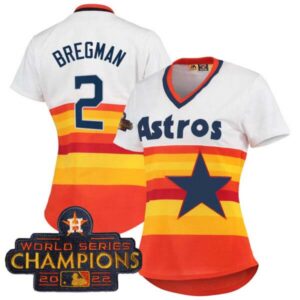 Women’s Astros 2023 Gold Rush Collection Jersey – All Stitched