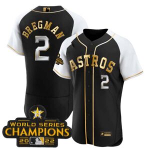 Men’s Astros 2023 Gold Flex Base Collection Jersey – All Stitched