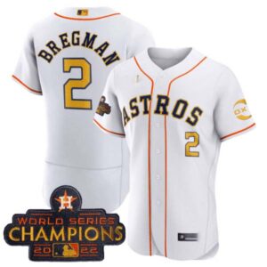 Houston Astros 2022 Champions Gold Rush Oxy Patch Flex Base Jersey – All Stitched