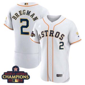 Houston Astros World Series Champion 2022 White Gold Trim Jersey – All Stitched