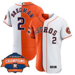 Men’s Houston Astros Flex Base Split 2022 Champions Limited Player Jersey – All Stitched