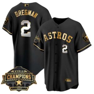 Youth’s Houston Astros 2022 World Series Champions Patch Limited Jersey – All Stitched