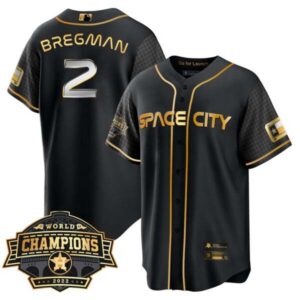 Youth’s Houston Astros Space City 2022 World Series Champions Patch Limited Jersey – All Stitched