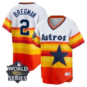 Houston Astros 2022 World Series White Home Cooperstown Collection Player Jersey – All Stitched