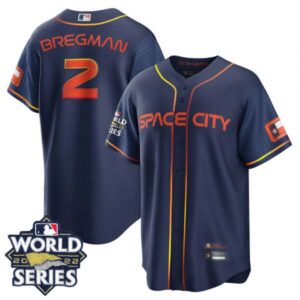 Men’s Houston Astros Space City 2022 World Series Jersey – All Stitched