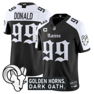 Men’s Los Angeles Rams ‘Gothic Horns Reforged Edition’ Vapor Limited Jersey – All Stitched