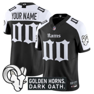 Los Angeles Rams ‘Gothic Horns Reforged Edition’ Vapor Limited Custom Jersey – All Stitched