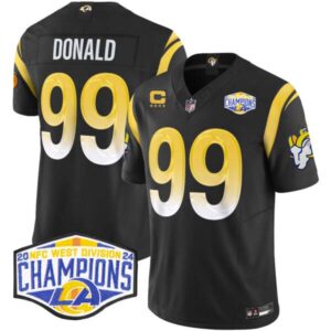 Men’s Los Angeles Rams 2024 NFC West Division Champions Vapor Limited Jersey – All Stitched